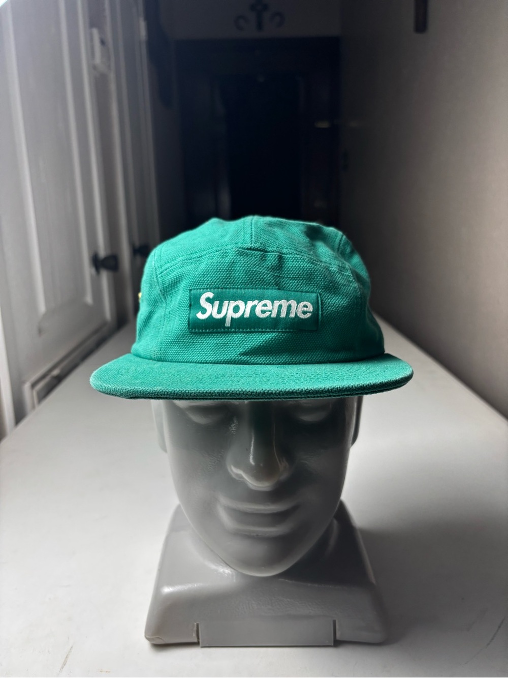 Supreme Washed Chino Twill Camp Cap 'Green made in the USA 🇺🇸